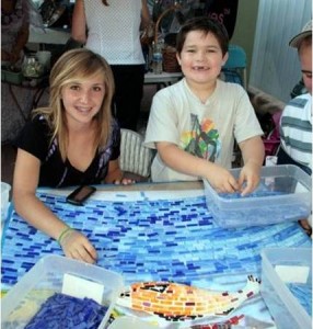 Children at Local Arts Festival, Rainforest Project, Mosaic