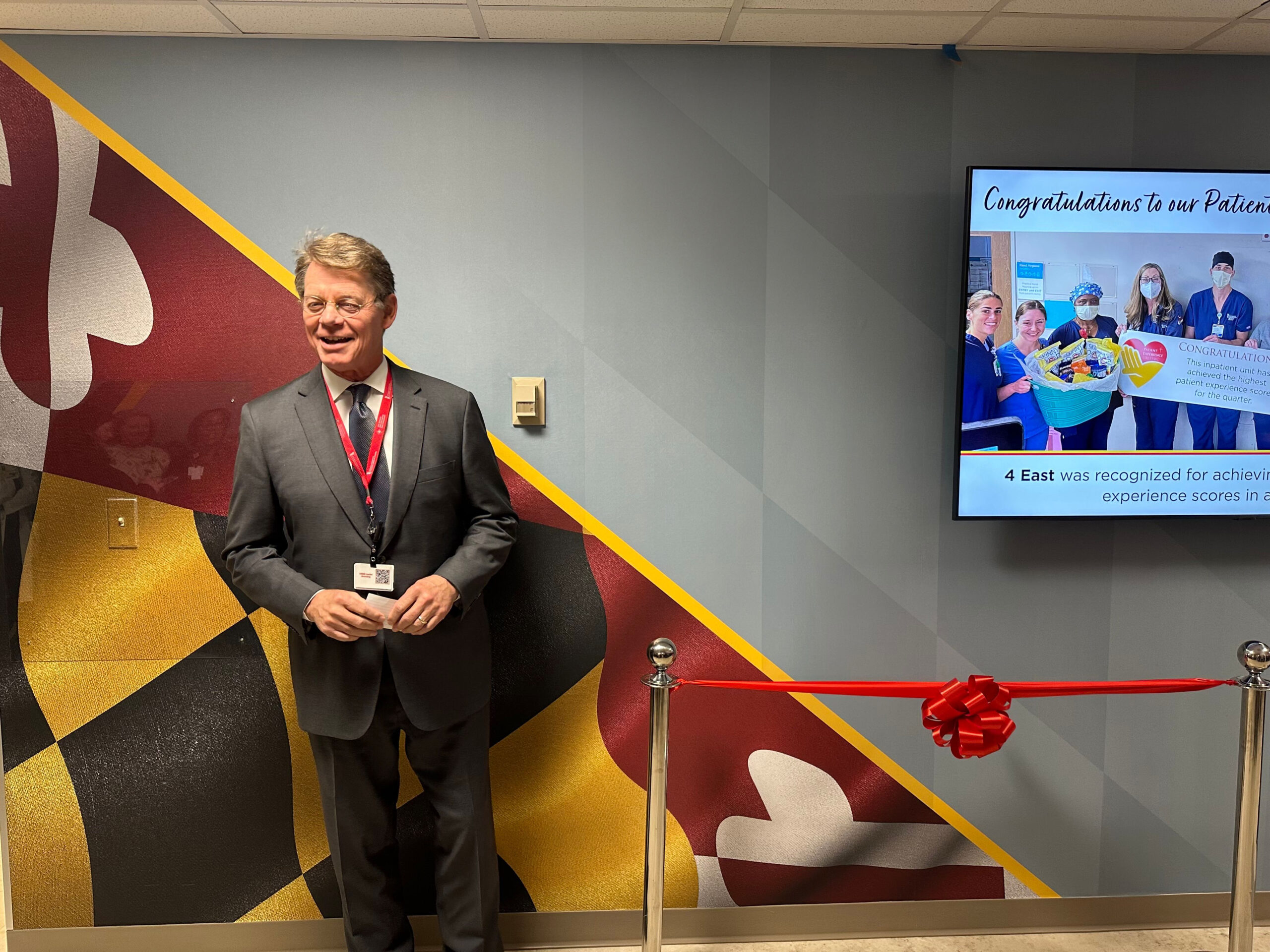 Dr. Thomas Smyth Addressing Staff at Unveiling